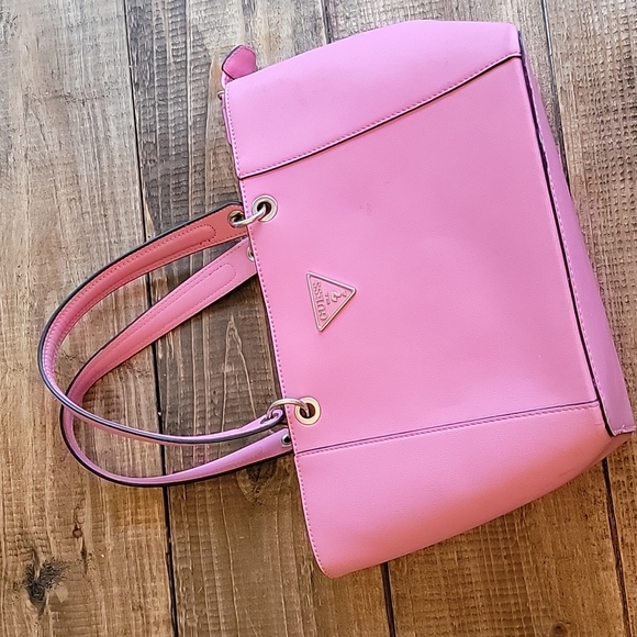 Guess Handbags - GUESS Kamryn Bubblegum Pink tote